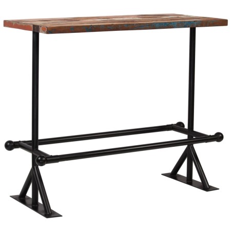 vidaXL Muebles de bar 5 piezas madera maciza reciclada multicolor