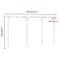 vidaXL Pérgola de bambú 385x40x205 cm vidaXL Pérgola de bambú 385x40x205 cm