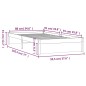 vidaXL Estructura de cama madera maciza 90x190 cm vidaXL Estructura de cama madera maciza 90x190 cm