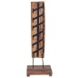vidaXL Botellero para 6 botellas madera maciza de roble 35x35x100 cm vidaXL Botellero para 6 botellas madera maciza de roble 35x35x100 cm