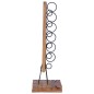 vidaXL Botellero para 6 botellas madera maciza de roble 35x35x100 cm vidaXL Botellero para 6 botellas madera maciza de roble 35x35x100 cm