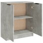 vidaXL Aparador de madera contrachapada gris hormigón 60x30x70 cm vidaXL Aparador de madera contrachapada gris hormigón 60x30x70 cm