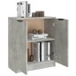 vidaXL Aparador de madera contrachapada gris hormigón 60x30x70 cm vidaXL Aparador de madera contrachapada gris hormigón 60x30x70 cm