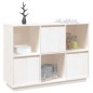 vidaXL Aparador de madera maciza de pino blanco 110,5x35x80 cm vidaXL Aparador de madera maciza de pino blanco 110,5x35x80 cm