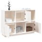 vidaXL Aparador de madera maciza de pino blanco 110,5x35x80 cm vidaXL Aparador de madera maciza de pino blanco 110,5x35x80 cm