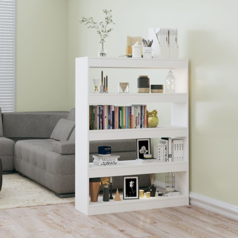 vidaXL Estantería/divisor de espacios blanco 100x30x135 cm vidaXL Estantería/divisor de espacios blanco 100x30x135 cm
