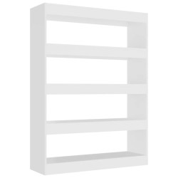 vidaXL Estantería/divisor de espacios blanco 100x30x135 cm