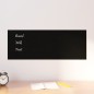 vidaXL Pizarra magnética de pared vidrio templado negro 80x30 cm vidaXL Pizarra magnética de pared vidrio templado negro 80x30 cm