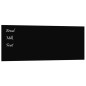 vidaXL Pizarra magnética de pared vidrio templado negro 80x30 cm vidaXL Pizarra magnética de pared vidrio templado negro 80x30 cm