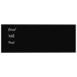 vidaXL Pizarra magnética de pared vidrio templado negro 80x30 cm vidaXL Pizarra magnética de pared vidrio templado negro 80x30 cm