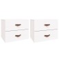 vidaXL Mesitas de noche de pared 2 uds blanco 50x36x40 cm vidaXL Mesitas de noche de pared 2 uds blanco 50x36x40 cm