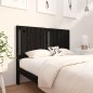 vidaXL Cabecero de cama madera maciza de pino negro 125,5x4x100 cm