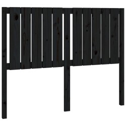 vidaXL Cabecero de cama madera maciza de pino negro 125,5x4x100 cm