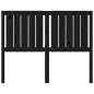 vidaXL Cabecero de cama madera maciza de pino negro 125,5x4x100 cm