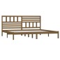 vidaXL Estructura de cama madera maciza de pino marrón miel 200x200 cm vidaXL Estructura de cama madera maciza de pino marrón miel 200x200 cm