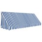 vidaXL Toldo para bar 350x120 cm azul y blanco vidaXL Toldo para bar 350x120 cm azul y blanco