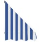vidaXL Toldo para bar 350x120 cm azul y blanco vidaXL Toldo para bar 350x120 cm azul y blanco