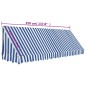 vidaXL Toldo para bar 350x120 cm azul y blanco vidaXL Toldo para bar 350x120 cm azul y blanco