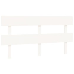 vidaXL Cabecero de cama madera maciza de pino blanco 164x3x81 cm