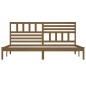 vidaXL Estructura de cama madera maciza de pino marrón miel 200x200 cm vidaXL Estructura de cama madera maciza de pino marrón miel 200x200 cm