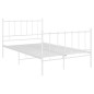 vidaXL Estructura de cama de metal blanco 120x200 cm vidaXL Estructura de cama de metal blanco 120x200 cm