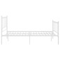 vidaXL Estructura de cama de metal blanco 120x200 cm vidaXL Estructura de cama de metal blanco 120x200 cm