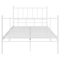 vidaXL Estructura de cama de metal blanco 120x200 cm vidaXL Estructura de cama de metal blanco 120x200 cm