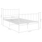 vidaXL Estructura de cama de metal blanco 120x200 cm vidaXL Estructura de cama de metal blanco 120x200 cm