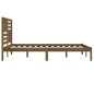 vidaXL Estructura de cama madera maciza de pino marrón miel 200x200 cm vidaXL Estructura de cama madera maciza de pino marrón miel 200x200 cm