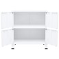 vidaXL Baúl de almacenaje industrial acero blanco 75x40x80 cm vidaXL Baúl de almacenaje industrial acero blanco 75x40x80 cm