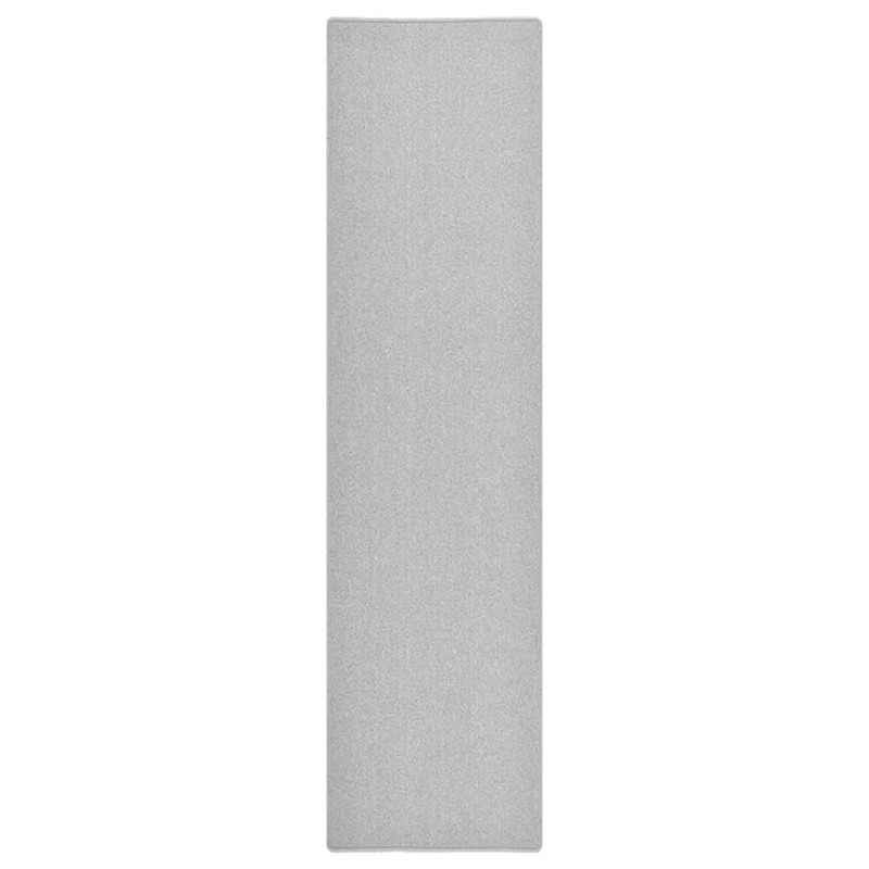 vidaXL Alfombra de pasillo gris claro 80x300 cm
