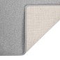 vidaXL Alfombra de pasillo gris claro 80x300 cm