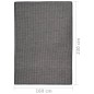 vidaXL Alfombra de exterior de tejido plano gris 140x200 cm