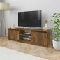 vidaXL Mueble para TV madera contrachapada roble ahumado 120x30x35,5cm