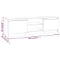 vidaXL Mueble para TV madera contrachapada roble ahumado 120x30x35,5cm