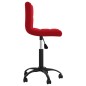vidaXL Sillas de comedor giratorias 4 uds terciopelo rojo vino tinto
