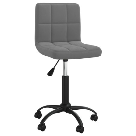 vidaXL Sillas de comedor giratorias 4 unidades terciopelo gris oscuro