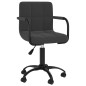 vidaXL Silla de comedor giratoria de terciopelo negro vidaXL Silla de comedor giratoria de terciopelo negro