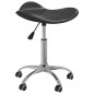 vidaXL Sillas de comedor giratorias 4 unidades cuero sintético negro