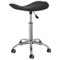vidaXL Sillas de comedor giratorias 4 unidades cuero sintético negro