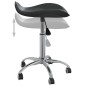 vidaXL Sillas de comedor giratorias 4 unidades cuero sintético negro
