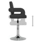 vidaXL Sillas comedor giratorias 4 unidades cuero sintético negro vidaXL Sillas comedor giratorias 4 unidades cuero sintético negro