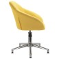vidaXL Silla de comedor giratoria tela amarillo vidaXL Silla de comedor giratoria tela amarillo