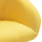 vidaXL Silla de comedor giratoria tela amarillo vidaXL Silla de comedor giratoria tela amarillo