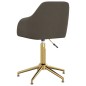 vidaXL Sillas de comedor giratorias 4 unidades terciopelo gris oscuro