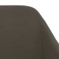 vidaXL Sillas de comedor giratorias 4 unidades terciopelo gris oscuro