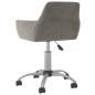 vidaXL Silla de comedor giratoria 6 uds terciopelo gris claro vidaXL Silla de comedor giratoria 6 uds terciopelo gris claro