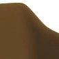 vidaXL Sillas de comedor giratorias 4 unidades terciopelo marrón vidaXL Sillas de comedor giratorias 4 unidades terciopelo marrón