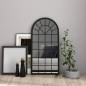 vidaXL Espejo hierro negro para uso interior 90x45 cm vidaXL Espejo hierro negro para uso interior 90x45 cm