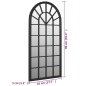 vidaXL Espejo hierro negro para uso interior 90x45 cm vidaXL Espejo hierro negro para uso interior 90x45 cm